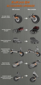 EU Cổ 2025 New 11 Inch Off-Road Chân Không Lốp 60V 20Ah Pin 75Km Dài Phạm Vi Người Lớn 2000W 70 Km/H kukirin G4 Elektric Xe Tay Ga - Product Image 5