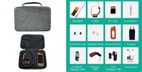 Collier tactique pour chien avec traceur GPS, balise LED 200lm (modes constant et stroboscopique) + mode chasse nocturne + 4G Android - Étanche, militaire, ODM