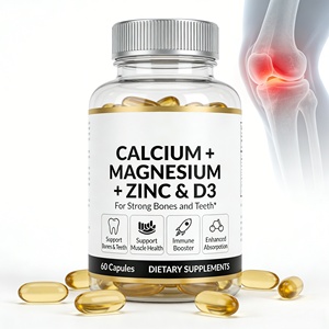 Capsules de <span class=keywords><strong>Vitamine</strong></span> D3 Calcium Magnésium Zinc de la Société State-owned Capital Ca Mg Zn, 100 000 UI, Complément pour le soutien articulaire et immunitaire, Calcium osseux, Magnésium, Zinc, <span class=keywords><strong>Vitamine</strong></span> - Product Image 1