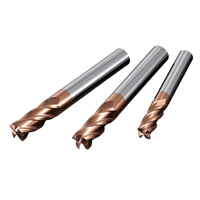 Fraise à rayonner en carbure monobloc de haute qualité à 4 cannelures, revêtement TiSiN, queue de 4 mm, haute précision pour usinage CNC