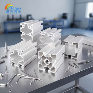 Profilo in Alluminio Estruso 100x100, Lega di Alluminio 100mm 100x100 per Nastro Trasportatore Alimentare - Product Image 4