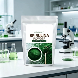 Poudre de spiruline 100% biologique, algues bleu-vertes de qualité supérieure, complément alimentaire riche en nutriments pour le bien-être quotidien. - Product Image 2