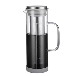 Jarra de Vidrio Resistente al Calor para Café Frío de 800 ml, Hecha a Mano, de Lujo, con Filtro de Acero Inoxidable, en Oferta - Product Image 4