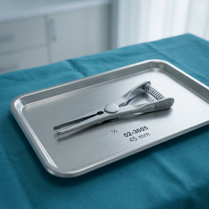 Pince d'occlusion vasculaire manuelle en acier inoxydable Bulldog Straight 45 mm, instrument chirurgical, outil de chirurgie médicale - Product Image 2