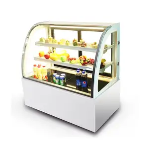 Bakery shop Display Refrigerator Cake Showcase Cooling Display Case Commercial Bakery Cabinet 220V with Front Sliding Door