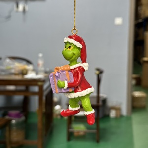 3D New Cartoon <b>Grinch</b> Christmas Tree Pendantgrinch Resin Crafts Christmas Decoration Pendantgrinch - Product Image 4