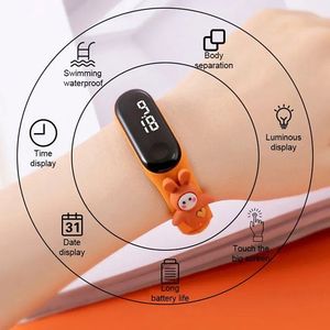 Fashion <b>Cartoon</b> Touch Baby Watch Animal Design Bracelet Kids Waterproof Digital Led Watch - Product Image 3