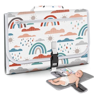 Tout nouveau luxe tissu bébé sacs à couches humide pour bébé <span class=keywords><strong>sac</strong></span> à <span class=keywords><strong>langer</strong></span> panier bébé couche matelas à <span class=keywords><strong>langer</strong></span> - Product Image 2