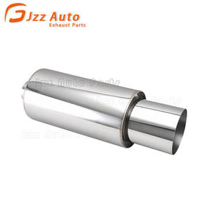 संशोधित कार निकास पाइप प्रदर्शन सीधे राउंड 2.5 "4.5" स्टेनलेस स्टील रेसिंग साइलेंसर सार्वभौमिक निकास मफलर - Product Image 6