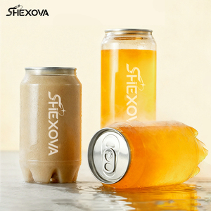 Cấp Thực Phẩm Dùng Một Lần 250Ml 330Ml 500Ml Chai Nhựa Vòng Rõ Ràng Kéo Vòng Dễ Dàng Mở Nhựa <span class=keywords><strong>Pet</strong></span> Lon Với Biểu Tượng Tùy Chỉnh - Product Image 1