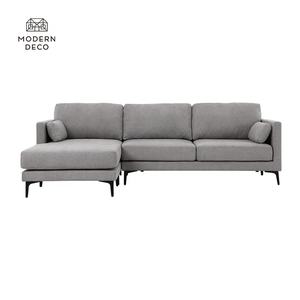 Sofá seccional moderno en forma de L, seccional, color gris, para sala de estar - Product Image 1