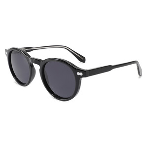Gafas de sol redondas minimalistas europeas y americanas para mujer, montura de PC, lentes TAC, protección Uv400, moda de viaje, conducción - Product Image 4