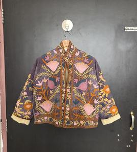 Veste pour femme en coton 100% respirant, réversible, tissée à la main, matelassée, pour l'automne et l'hiver - Product Image 2