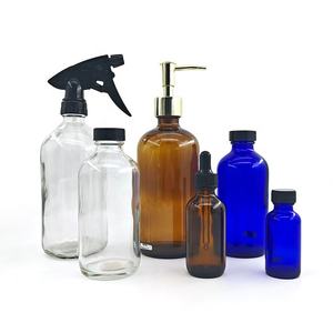 Orden <span class=keywords><strong>urgente</strong></span> Gran capacidad 1000ml Botellas de aceite esencial de vidrio Ámbar 32oz Boston Botella redonda con tapa - Product Image 3