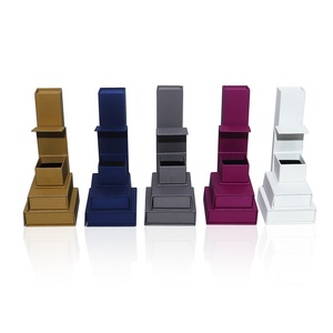 Custom Clamshell Jewelry Box Paper Cardboard Print Logo Paper Box Packaging Jewelry <b>Boxes</b> - Product Image 4