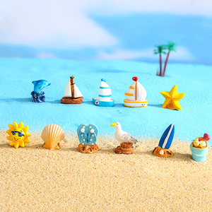 Miniaturas de Resina de Gaviotas, Barcos y Delfines para Decoración de Paisajes de Playa, Adornos Pequeños, Accesorios de Bricolaje - Product Image 5