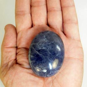 Véritable pierre de palmier en cristal d'iolite, pierre de guérison polie pour le chakra du troisième œil, énergie d'amour, guidage intuitif, cadeau de relaxation - Product Image 1
