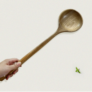 Wooden Soup Ladle Long Handle Large Capacity For Cooking Hot And Sour Soup Wok Ladle Anti Slip High Temperature Resistant - Product Image 2