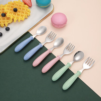 Offre Spéciale dessin animé enfants baguettes cuillère fourchette ensemble Kawaii enfants couverts pour enfants ensemble avec étui