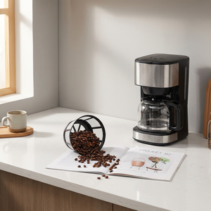 Panier-filtre à café réutilisable à mailles fines, simple/double tasse, de remplacement pour machine à café filtre - Product Image 4