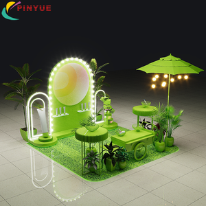 Carrito de Exhibición para Mercado al Aire Libre con Iluminación LED, Accesorios Personalizados para Eventos, Muebles para <span class=keywords><strong>Tiendas</strong></span> Minoristas, Stand Portátil Desplegable - Product Image 1