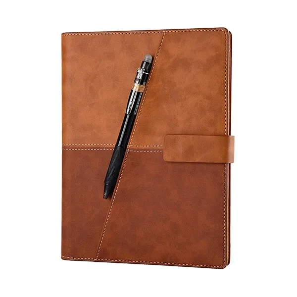 Perfect gift A5 PU leather cover smart reusable erasable 6 ring binder notebook for writing drawing taking note