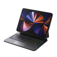 Clavier magnétique flottant portable pour tablette, support de clavier externe sans fil détachable