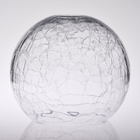 Globe en verre de sphère ronde pour luminaire remplacement clair effet craquelé abat-jour couverture pendentif lumière lustre applique murale