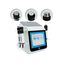 Appareil de beauté 3-en-1 à micro-vibrations pour le massage et le jet de bulles de CO2, machine faciale à oxygénation 3-en-1 pour salon et usage domestique