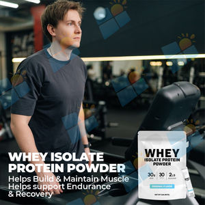 SUNI OEM ODM自社ブランドホエイプロテインアイソレートパウダーサプリメント個別パッケージハラールビーガンホエイプロテインパウダー - Product Image 4