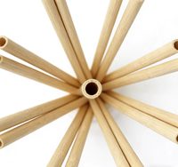 Pailles en bambou naturel biodégradables à bon prix directement de l'usine – Pailles jetables pour fêtes, boissons, cuisine et cadeaux