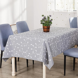 Nappe carrée en coton tissé brodée personnalisable ODM avec pompon - Design moderne, durable et imperméable - Product Image 3