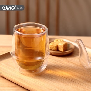 Tazza di vetro a doppia parete ad alta borosilicato all'ingrosso di alta qualità per tè <span class=keywords><strong>o</strong></span> caffè/vetro tazza di tè tazza di caffè bicchiere di vetro - Product Image 6