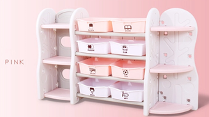 Meubles d'intérieur de maison <span class=keywords><strong>rose</strong></span>, armoire de <span class=keywords><strong>rangement</strong></span> pour jouets d'enfants - Product Image 4
