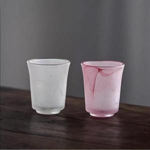 Frosted Glass Teacups 50ml Asian Zen Design Small Aroma Cups For Individual Tea Tasting - Product Image 1
