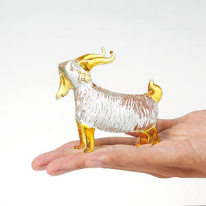 Yellow Crystal Sheep Polished Eco-Friendly Animal Print Folk Art Decor Figurine Collectible Home Decoration - Product Image 2