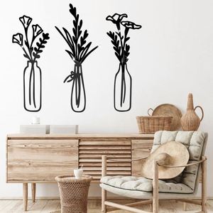 Autocollant Mural 3D Créatif en Acrylique Effet Miroir pour Décoration de Vase, Peinture Murale pour Salon avec Adhésif - Product Image 4