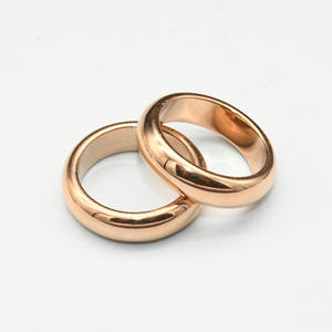 Prezzo di fabbrica 6mm di larghezza oro argento rosa placcatura in oro #6-#12 ematite pietra anelli per le donne gioielli regalo - Product Image 4