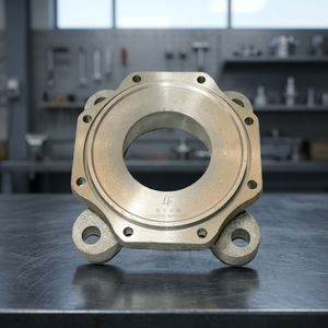 Componente de fundición a presión de aluminio con orificio central y orificios de montaje para uso industrial - Product Image 2