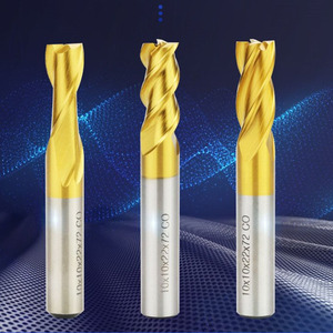 Fraise à queue M35 HSS Cobalt, revêtement TiN, 4 cannelures, queue droite, pour usinage CNC de l'acier inoxydable - Product Image 5