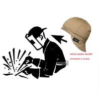 Gorra de algodón encerado con logotipo personalizado 100% algodón para seguridad y protección durante el soldadura con máquina láser, panel de soldadura de seguridad.