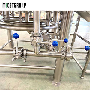 Équipement de brassage de bière et de whisky de haute qualité 1000L pour eau-de-vie de <span class=keywords><strong>malt</strong></span> simple et eau-de-vie de grain, avec cuve de mashing et de décantation 1000L et échangeur de chaleur à plaques - Product Image 6
