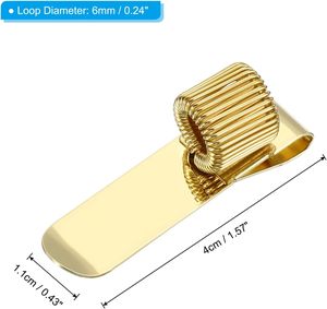 Clip de stylo horizontal en acier pour infirmière et médecin, avec boucle à ressort, anneau en spirale, support de stylo en métal argenté pour stylo et carnet - Product Image 3