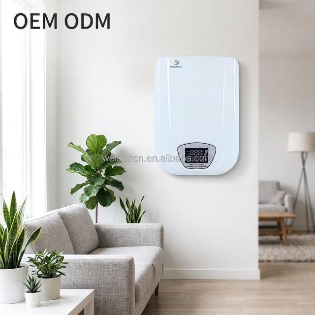 TSD-10000VA Single Phase Wall-Mounted AC Servo Stabilizer 10kVA SVC Automatic Voltage LED Display 50/60Hz High Efficiency