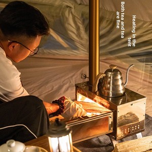 Poêle à bois portable pliable en acier inoxydable Sendema Standard ultra-léger pour <span class=keywords><strong>camping</strong></span> et cuisson en extérieur - Product Image 3