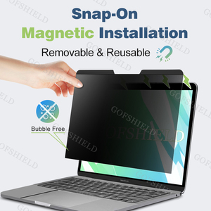 แม่เหล็กแบบถอดได้สองด้านอุปกรณ์ป้องกันหน้าจอเพื่อความเป็นส่วนตัวสำหรับ MacBook Air 13.3 Pro แล็ปท็อปโทรศัพท์มือถือบางเฉียบกันน้ำเต็มรูปแบบ - Product Image 3
