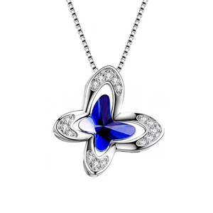 Colgante elegante de mariposa, joyería conmemorativa de vacaciones, collar de urna que se adapta a las cenizas conmemorativas - Product Image 6