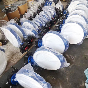 Vanne papillon à joint souple en PTFE avec actionneur électrique pour milieux corrosifs et applications acides et alcalines faibles - Product Image 2
