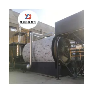 mini waste plastic tyre pyrolysis plant with new type cooling system