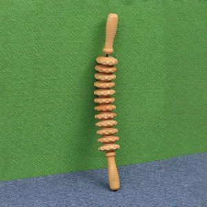 Rodillo de Masaje Corporal de Madera de Alta Calidad, Ajustable, Antideslizante, con Ruedas, para Masaje Corporal - Product Image 4